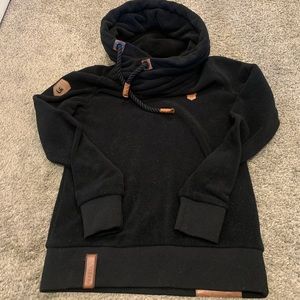 Women’s Naketano Fleece Black Hoodie Size Small